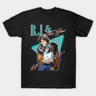 BJ & The Bear - 80s Vintage Style Design T-Shirt